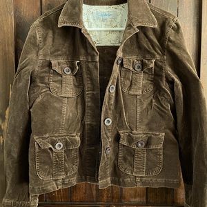SB Denim Brown Corduroy jean jacket size L